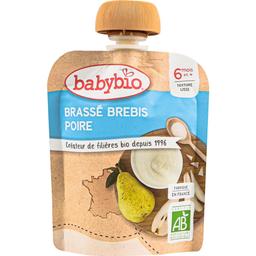 Органічне молочне пюре Babybio з овечого молока з грушею 85 г