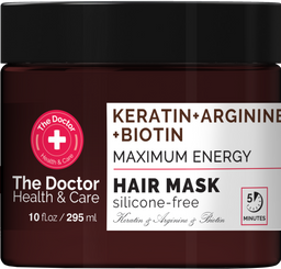 Маска для волос The Doctor Health&Care Keratin + Arginine + Biotin Maximum Energy Hair Mask, 295 мл
