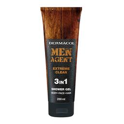 Гель для душу 3 в 1 Dermacol Extreme Clean Men Agent, 250 мл