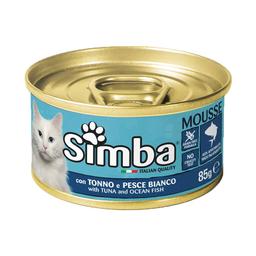 Вологий корм для котів Simba Cat Wet, тунець та океанічна риба, 85 г (70009423)