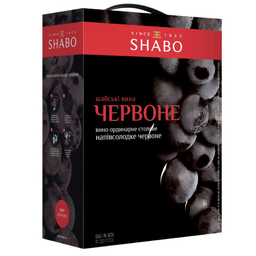 Вино Shabo Шабские вина, ординарное столовое, красное, полусладкое, Bag-in-Box, 9-12%, 10 л