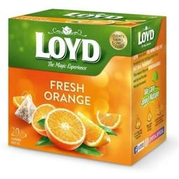 Чай фруктовий Loyd Fresh Orange з апельсиновим смаком, у пірамідках, 44 г