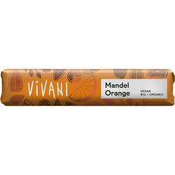 Батончик Vivani Mandel Orange молочний шоколад з мигдалем та апельсином органічний 35 г
