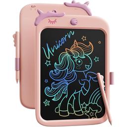 Дитячий LCD планшет для малювання Beiens Єдиноріг 10” Multicolor рожевий (К1009pink)