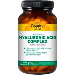 Био-активный комплекс Гиалуроновая кислота Country Life Hyaluronic Acid Complex 90 капсул
