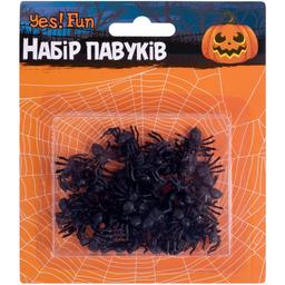 Набор Yes! Fun Halloween Пауки, 50 шт., черные (973652)