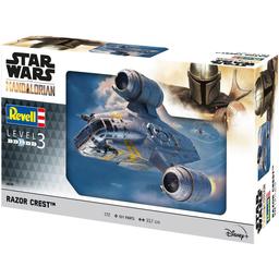 Сборная модель Revell Корабль The Razor Crest из сериала Мандалорец, уровень 3, масштаб 1:72, 101 деталь (RVL-06781)