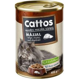 Влажный корм для кошек Cattos Печень, 415 г
