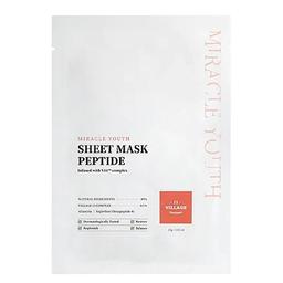 Тканевая маска для лица Village 11 Factory Miracle Youth Cleansing Sheet Mask Peptide, с пептидами, 23 г