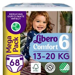 Подгузники Libero Comfort 6 (13-20 кг), 68 шт. (84020)
