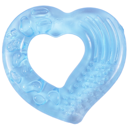 Прорезыватель для зубов Lindo Сердце, синий (Li 307 сер с)