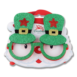 Очки карнавальные Holly Jolly Рождество, зеленый (855059)