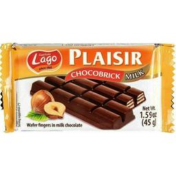 Вафли Gastone Lagо Plaisir с фундучным кремом в молочном шоколаде 45 г (756011)