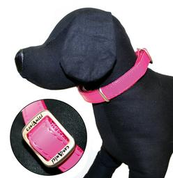 Нашийник для собак Croci Leatherette, лаковий, 26-40x1,5 см, рожевий (C5079718)