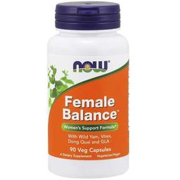 Натуральная добавка Now Female Balance поддержка здоровья женщин 90 капсул
