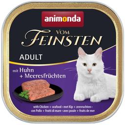 Вологий корм для котів Animonda Vom Feinsten Adult with Chicken + Seafood, з куркою та морепродуктами, 100 г