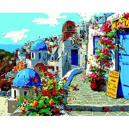 Картина за номерами ZiBi Art Line Грецькі канікули 40х50 см (ZB.64190)