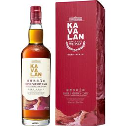 Виски Kavalan Triple Sherry Cask Single Malt Taiwan Whisky 40% 0.7 л в подарочной упаковке