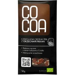Шоколад сырой Cocoa с Пеканом темный 70% органический 50 г