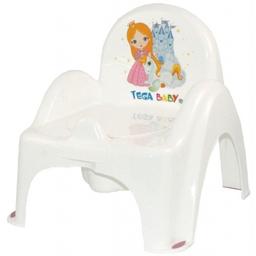Горшок-стульчик Tega Принцессы, белый (LP-007-103)