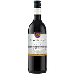 Вино Berri Estates Merlot, красное, полусухое, 13,5%, 0,75 л