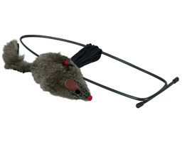 Игрушка для кошек Trixie Мышка с креплением на дверной проём, 8 см (4065)
