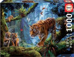 Пазл Educa Тигры на дереве, 1000 элементов (17662)