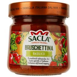 Брускета Sacla з томатами та базиліком 190 г (896801)