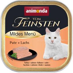 Влажный корм для кошек Animonda Vom Feinsten Adult Turkey + Salmon, с индейкой и лососем для кошек, 100 г