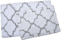 Набор ковриков Irya Bali beyaz, 80х50 см и 60х45 см, белый (2000022195034)