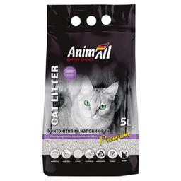 Бентонитовый наполнитель для кошачьего туалета AnimAll, с ароматом лаванды, 5 л, белый (144568)