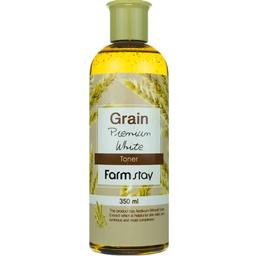 Тонер FarmStay Grain Premium White Toner з екстрактом пшениці, 350 мл