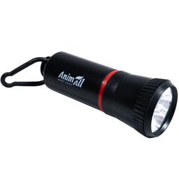 Диспенсер-фонарик AnimAll со сменными пакетами 3 рулона по 15 шт. черный с красным