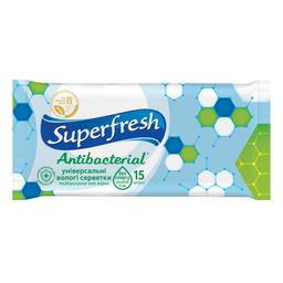 Влажные салфетки Superfresh Антибактериальные 15 шт.