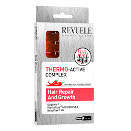 Термо активний комплекс Revuele для активації росту волосся в ампулах Відновлення+Ріст, 8х5 мл