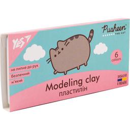 Пластилін Yes Pusheen, 6 кольорів, 120 г (540608)