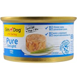 Вологий корм для собак GimDog LD Pure Delight, для мініатюрних порід вагою до 10 кг, з тунцем, 85 г