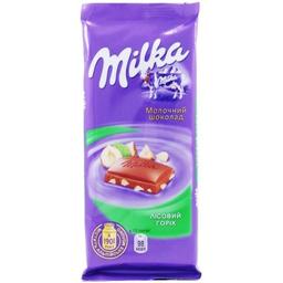 Шоколад молочний Milka з горіхом, 90 г (581715)