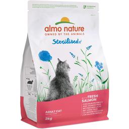 Сухой корм для взрослых стерилизованных кошек Almo Nature Holistic Cat со свежим лососем 2 кг (671)