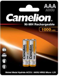 Акумулятор Camelion 1,2V AAA R03-2BL 1000 mAh Ni-MH, 2 шт. (NH-AAA1000BP2)