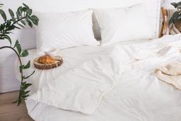 Комплект постельного белья Ecotton, твил-сатин, двуспальный, 210х175 см, White (19581)