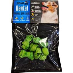 Ласощі для собак AnimAll Dental кістка мюнхенська вузлова №1, зі спіруліною, 5-6 см, 5 шт.