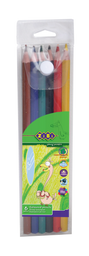 Олівці кольорові ZiBi Protect, в пеналі, 6 шт. (ZB.2436)
