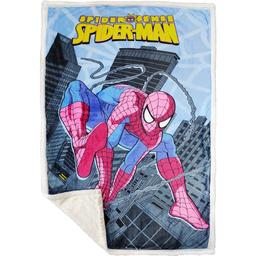 Плед-одеяло детское HomeBrand Spider, 140х110 см, разноцветный (45741)