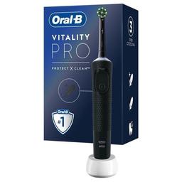 Электрическая зубная щетка Oral-B Vitality Pro Protect X Clean, черная