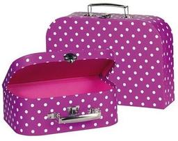 Игровой чемодан Goki, в горошек, фиолетовый (60106G)