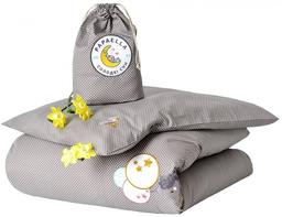 Комплект постельного белья для младенцев в кроватку Papaella Горошек, серый, 135х100 см (8-33347)