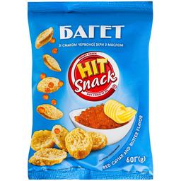 Сухарики Hit Snack Багет зі смаком червоної ікри та масла 60 г (925076)
