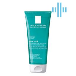 Гель-мікропілінг La Roche-Posay Effaclar для очищення проблемної шкіри обличчя та тіла, для зменшення стійких недоліків, 200 мл (MB246000)