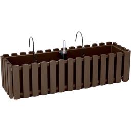 Балконний ящик Prosperplast Boardee Fencycase W навісний, 600 мм, коричневий (88680-222)
